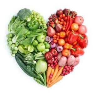 prevent heart disease with a healthy diet high in fresh vegetables